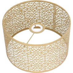 Hyuduo Lampshade Hollow Out metāla abažūrs E27 E14 Universāla izmantošana Laba siltuma izkliedēšana Izsmalcināta mākslinieciskā griezuma lampa (zelta)
