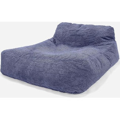 Lounge Pug , Dīvāns gulta Bean Bag šozes atpūtas stūrītis Pom Pom Purple
