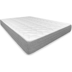 Duérmete Online Dreaming Online Viscotec Reversible Memory Foam matracis, biezums 21 cm, pret putekļu ērcītēm, antibakteriāls un hipoalerģisks, putas, balts, 150 x 190 cm