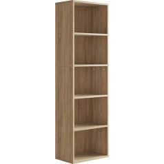 Vicco BOB Sonoma grāmatu skapis 40 x 132 cm ar 5 nodalījumiem