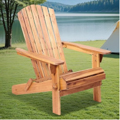 Ptsuker saliekamais Adirondack krēsls Atpūtas dārza krēsls āra krēsls, stackable, roku balsts, ergonomisks, koka akcents Mēbeles atpūtas krēsli dārzam, terasei, pagalma klājam
