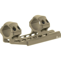 UTG Unisex UTG Accu-sync 1 collu Høj Profile 50 mm Offset Billede. Gredzeni, Fde intergrālais stiprinājums, plakanā tumši zemes virsma, viens izmērs ES