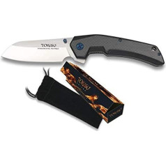 Japāņu kabatas nazis K25 Tokisu K25 izgatavots no CNC G-10 un oglekļa šķiedras 10cm ar klipsu asmens 10cm medībām izdzīvošanai ārā 18448 ar pudeles turētāju