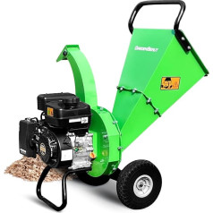 Benzīna šķeldotājs GARDENBEAUT S3, 7 ZS 212 CCM 4taktu benzīna dzinējs, maks. 76 mm zaru biezums, koksnes smalcinātājs, dārza smalcinātājs