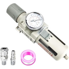 Pneimatiskais filtrs regulators AW4000-04, pneimatiskais vārsts gaisa attīrīšanai, spiediena reduktors (krāsa: AW4000-04 Fiber, izmērs: pašiztukšojošs)