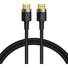 HDMI 2.0 4K 60 Hz 3D 18 Gbps kabelis 1 m - melns