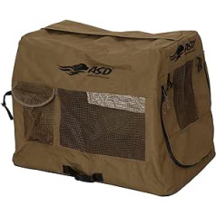 Avery Sporting Dog Travel Kennel, Transporta kaste, 100% poliesters, Saliekams, Suņu aksesuāri, L, Moor Brown