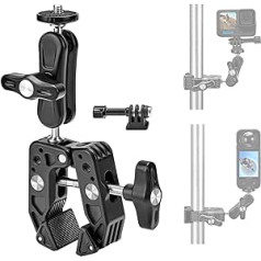 Vkesen Handlebar Mount for GoPro, Bicycle and Motorcycle Handlebar Holder Compatible with Insta360 X3/One X2/R/RS, GoPro Hero 12/11/10/9/8/7, DJI Osmo Action 4/3 Cameras