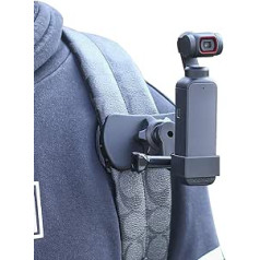 SUREWO 360° rotējošs mugursomas stiprinājums, Quick Clip Mount ar izvēršamu rāmi, saderīgs ar DJI Osmo Pocket, Osmo Pocet 2 (kabatai)