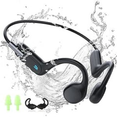 HIFI WALKER T10 Air, Bone Sound austiņas, IPX8 ūdensnecaurlaidīgas austiņas peldēšanai Open-Ear Bluetooth 5.3 sporta austiņas, 32GB MP3 atskaņotājs zemūdens austiņas peldēšanas velosipēdistiem, skrienot