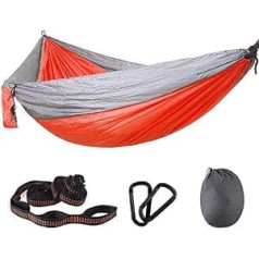 Outdoor-Hängematte Outdoor-Camping-Hängematte Große Hängematte Outdoor-Fallschirmtuch Superleichter Doppelschaukel-Stuhl Indoor-Hängematten & Liegen (F,200cm x 300cm)