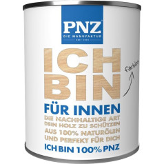 PNZ alyva, skirta naudoti patalpose, daugiau kaip 95 % atsinaujinančių žaliavų, pagaminta Vokietijoje, tinka stalviršiams, mediniams baldams, parketui, talpa: 0,75 l.