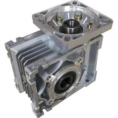 GTPBAO Worm Mechanical RV030 Worm Gear, 5:1-80:1 Worm Gear, 11 mm ieejas vārpsta NMRV030 ātruma reduktors NEMA 23 motoru soļu motoru pārnesumkārbai (izmērs: attiecība 80-1)