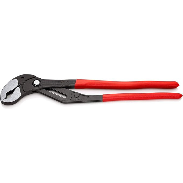 KNIPEX 87 01 560 Cobra® XL/XXL cauruļu uzgriežņu atslēga un ūdens sūkņa knaibles ar pelēku atramdētas plastmasas pārklājumu 560 mm