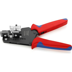 Knipex Präzisions-Abisolierzange mit Formmessern brüniert, mit Mehrkomponenten-Hüllen 195 mm 12 12 14