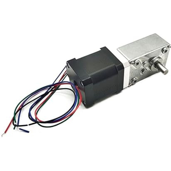 4. 2līdz 12V. Trittwerksmotoren 2 4V DC. Wurm Stepper Gangmotor selbsthemmende Mini-Getriebe Wurm-Reduktionsgeschwindigkeitsreduzierer (izmērs : Ratio 1-49, krāsa : B iepakojums)