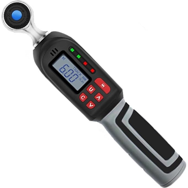 Digitaler Drehmomentadapter Digitaler Drehmomentschlüssel, verstellbar, Mini, 2 % Genauigkeit, professionelle Fahrrad-Autoreparatur, digitale Drehmomentschlüssel-Werkzeuge Drehmomentschlüsselsatz(0.6-