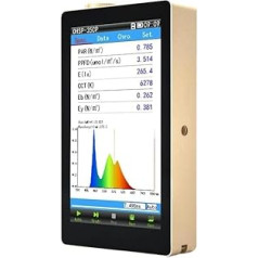 Gaismas mērītājs, spektrometrs Spektrālās krāsas gaismas mērītājs / spektrālais mirgošanas gaismas mērītājs LCD gaismas mērītājs Rokas varonis Testa testa tests Testa gaismas skenēšana Dažādu gaismas avotu pārbaude audzēšanai un m