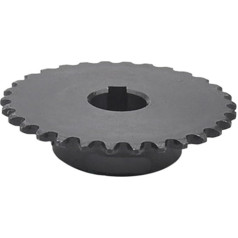 Oglekļa tērauda koniskais zobrats 40 zobi 04C Sprocket 45 # tērauda rūpniecības sprocket ar Keyway Bore Motor Chain Drive Pinion 14-20mm Bore (izmērs: 16mm (5x2.3mm), krāsa: 04C 40T