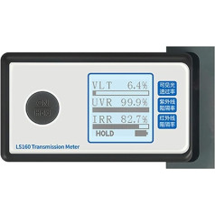 Transmisijas mērītājs LS160 Tint Meter Pārnēsājams saules plēves transmisijas mērītājs Testa logu tonējums UV IR apspiešanas redzamās gaismas pārraides mērītājs