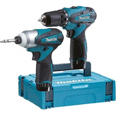 Makita DF330D TD090D 1,3 Ah Li-Ion akumulatora urbjmašīna triecienatslēga LCT204J in MAKPaC