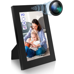 Nisanmoon Photo Frame Mini kamera HD 1080P Mazā kamera Atbalsta cilpas ierakstīšanu un kustības noteikšanu mājas un biroja drošības kamerai/dekorācijai