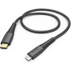 Hama 00183308 Fast Charging/Data Cable, USB-C - Lightning 1.5m Black