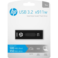 1 tb hp usb 3.2 usb atmintinė hpfd911w-1tb