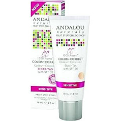 Andalou Naturals 80695 Anda Lou Naturals Color Plus Correct Sheer SPF 30 iedegums 2 oz 2 oz