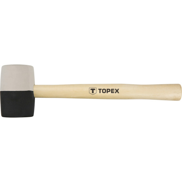 Topex Gumijas āmurs 58 mm/450 g, melna un balta gumija