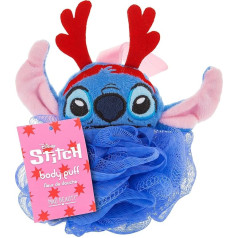 Mad Beauty Disney Stitch at Christmas Body Puff | Cruelty Free Cosmetics | Soft Foam for Shower & Bath | Skin Care Dāvanas sievietēm, pieaugušajiem un bērniem