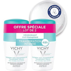 Vichy 48Hr Antiperspirant roll-on dezodorants, 1 iepakojums (1 x 2 gab.)