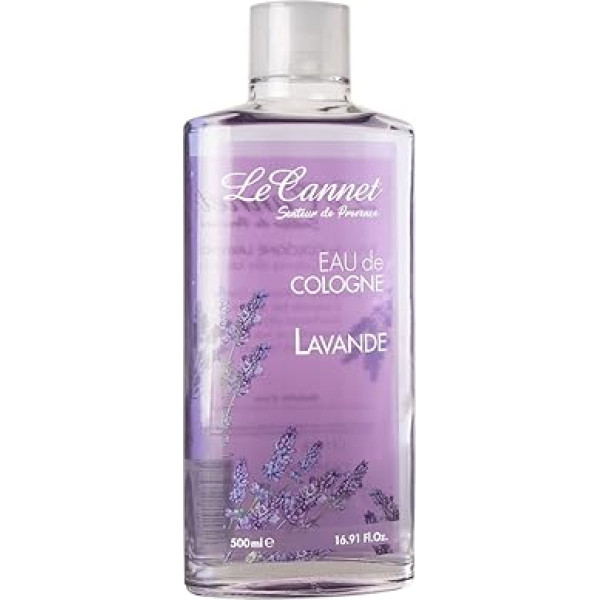 Diamond International LE CANNET | Eau De Cologne - Ķelna ūdens sievietēm, dabīgs aromāts un svaiguma sajūta, ideāls klasisko aromātu cienītājiem, lavanda, 500 ml