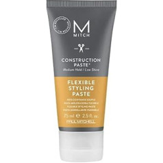 Mitch Paul ell Construction Paste - matu veidošanas krēms vīriešu matiem, matu želeja, ideāli piemērota matu struktūras veidošanai, 75 ml