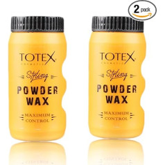 Totex Pulveris WAX matu stilam matu tekstūras veidošanas pulvera vasks - apjoma sabiezēšana, sabiezēšana, putekļu pulveris, elastīga fiksācija, matēts efekts vīriešiem un sievietēm 20g (2 gab. iepakojumā)