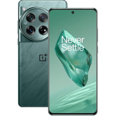 OnePlus 12 5G 16GB RAM 512GB SIM kartes bezmaksas viedtālrunis ar Hasselblad kameru 4. paaudzes viedtālruņiem - 2 gadu garantija - Flowy Emerald