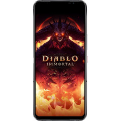 Asus ROG Phone 6 5G viedtālrunis (16 + 512 GB, 6,78 collu FullHD+ 165 Hz AMOLED displejs, Snapdragon™ 8+ Gen1, trīskāršā kamera 50 MP, 6000 mAh akumulators), Diablo Immortal Edition ar ekskluzīviem piederumiem,