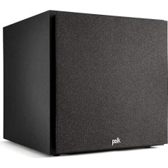 Polk Audio Monitor XT12 aktīvais zemfrekvenču skaļrunis, jaudīgs 12 collu zemfrekvenču skaļrunis ar 100 vatu AB klases pastiprinātāju, basa kaste (gab.), melns