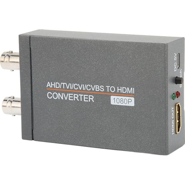 AHD TVI CVI CVBS uz HDMI pārveidotājs adapteris, multimediju Full HD 720P 1080P 3MP 4MP 5MP 8MP BNC uz HDMI video adapteris HDTV DVR videoreģistratoram