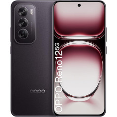 OPPO Reno12 5G 12+256GB, AI viedtālrunis Android bez līguma, mobilais tālrunis, SUPERVOOC 80W, 5000mAh akumulators, ātrās uzlādes funkcija, 50MP AI trīskāršā kamera, 120Hz 6,7 collu AMOLED, Dimensity 7300,