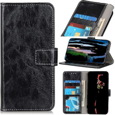 Savienojams ar Asus Zenfone 3 Max zc553kl (5.5) Aizsargvāciņš Stand Tilt Book Gel TPU Soft Eco Leather Wallet (Black)