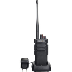 Retevis RT29 Walkie Talkie Augstas veiktspējas 3200mAh akumulators 16 kanālu CTCSS/DCS VOX trauksmes signāls tālrunis (melns, 1 iepakojums)