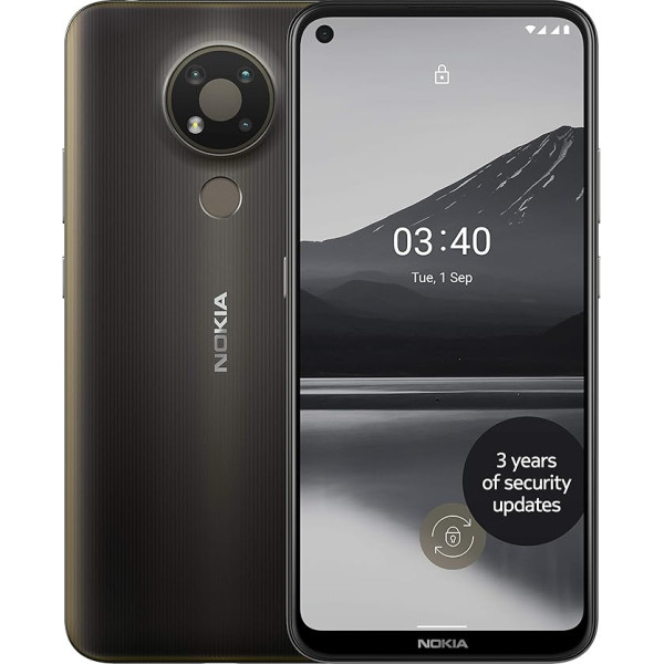 Nokia 3.4 4G 6,4 collu viedtālrunis 3GB RAM 32GB Dual SIM atbloķēts - Charcoal A