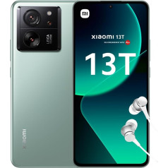 Xiaomi 13T viedtālrunis + tālrunis, 8+256GB, bez ieslēguma, 144Hz AMOLED displejs, 5000mAh, 67W, Leica Profi-Objektiv, Meadow Green (DE versija + 2 gadu garantija)