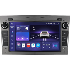 Android 12 Autoradio Bluetooth für Opel Astra H Corsa C Zafira Corsa D Meriva Vivaro GPS Navi Bluetooth/Apple Carplay &Android Auto/USB WiFi 4G LTE Rückfahrkamera Eingang Mirrorlink Lenkradsteuerung