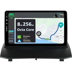 YUNTX [8GB + 256GB] Android 12 auto radio Ford Fiesta Mk 6 (2008-2017)-[Integrēts CarPlay/Android Car/DSP/GPS]-9 collu IPS 2.5D kamera + MIC-DAB/Mirror Link/Bluetooth 5.0/360 kamera/stūres rats