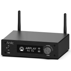 Arylic H50 Hi-Fi multiroom WiFi pastiprinātājs ar Bluetooth aptX HD, HDMI ARC, Airplay 2 un Spotify straumēšanu. Atbalsta 192 khz/24 bitu HD mūzikas pārraidi un uztveršanu. 50 W x 2 pastiprinātāji.