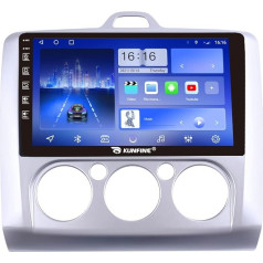 Android 10 Auto radio Auto navigācijas stereo multivides atskaņotājs GPS radio 2.5D skārienjūtīgais ekrāns Ford Focus 2004-2011 MT