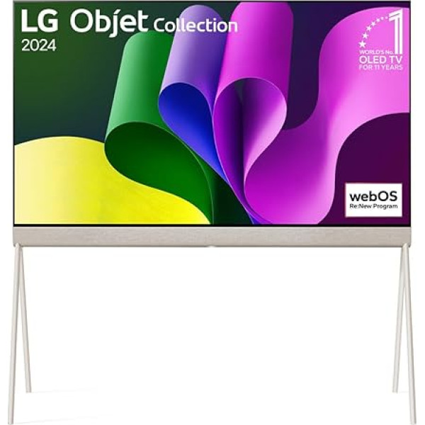 LG 55LX1T6LA televizors 55 collu (139 cm) OLED evo televizors (α9 Gen7 4K AI procesors, Dolby Vision, līdz 144 Hz) [2024. gada modelis]