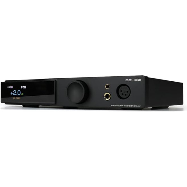 SMSL DO400 pilnībā sabalansēts DAC austiņu pastiprinātājs ES9039MSPRO XMOS-XU316 USB MQA DAC Bluetooth 5.1 LDAC USB/AES/Optical/Coaxial/IIS ieejas 4,4 mm/6,35 mm/4-XLR izejas pastiprinātājs ar tālvadības pulti (melns)